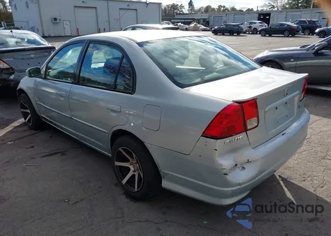 2005 Honda Civic Hybrid from USA, damaged, VIN JHMES96605S024941